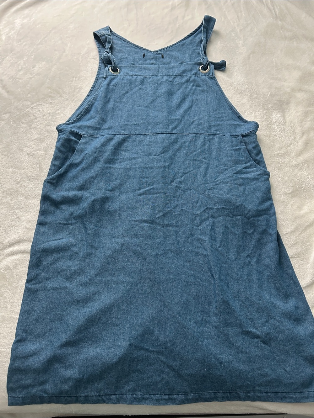 Blue Denim-Style Sleeveless Dress - Unbranded